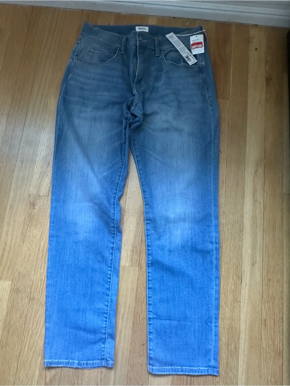 Hudson Jeans Straight Leg Faded Blue Denim
